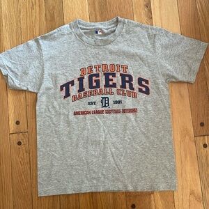 Detroit Tigers Baseball Grey Short Sleeve T-Shirt Youth Small